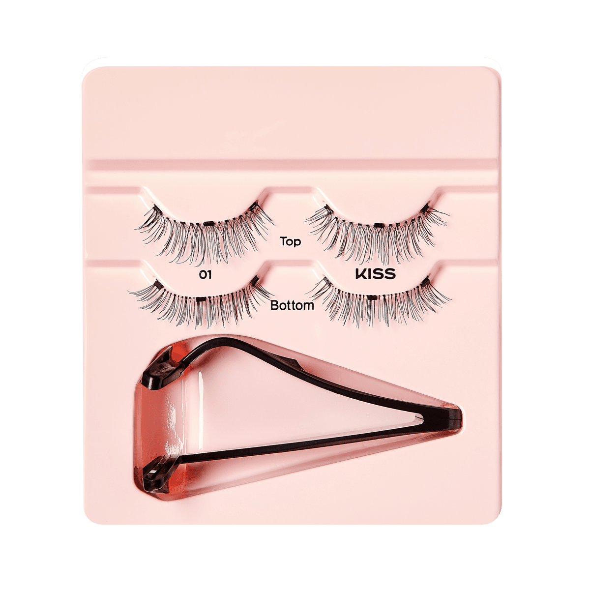 KISS Magnetic, False Eyelashes, Style 01, 12mm, 2 Pairs