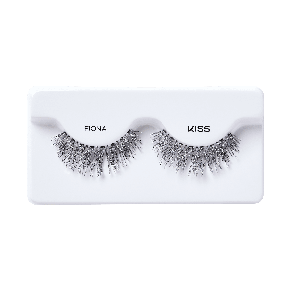 KISS Halloween False Eyelashes - Fiona (Silver Glitter)