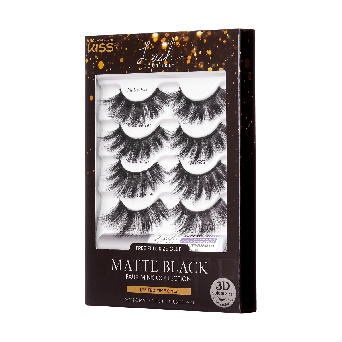 KISS Lash Couture Holiday 3D Matte Multipack - Clear
