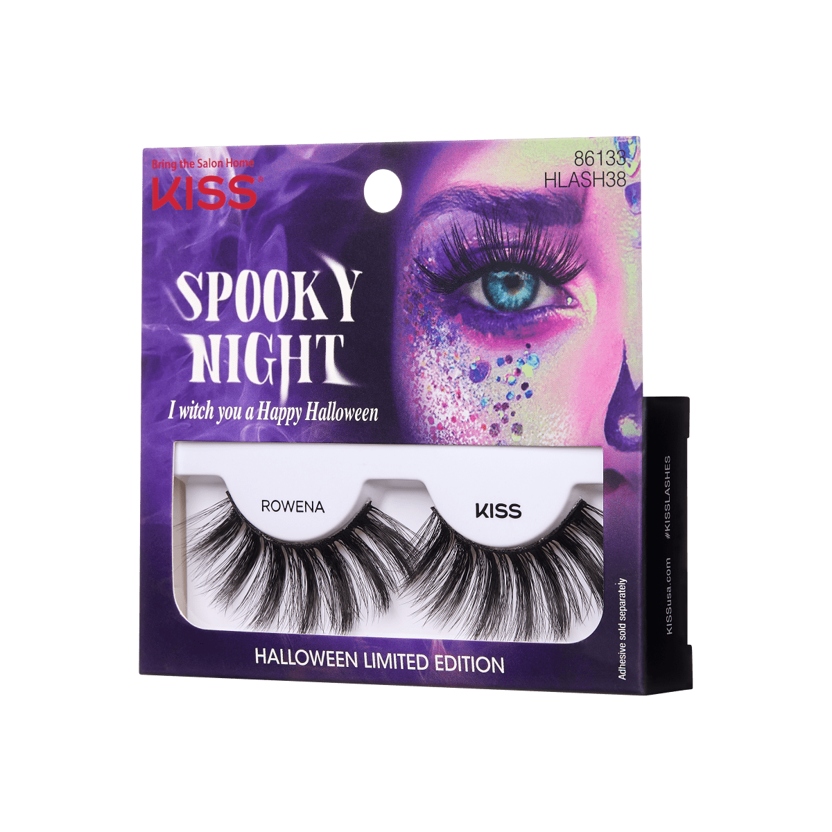KISS Halloween False Eyelashes - Rowena (Super Spiky)