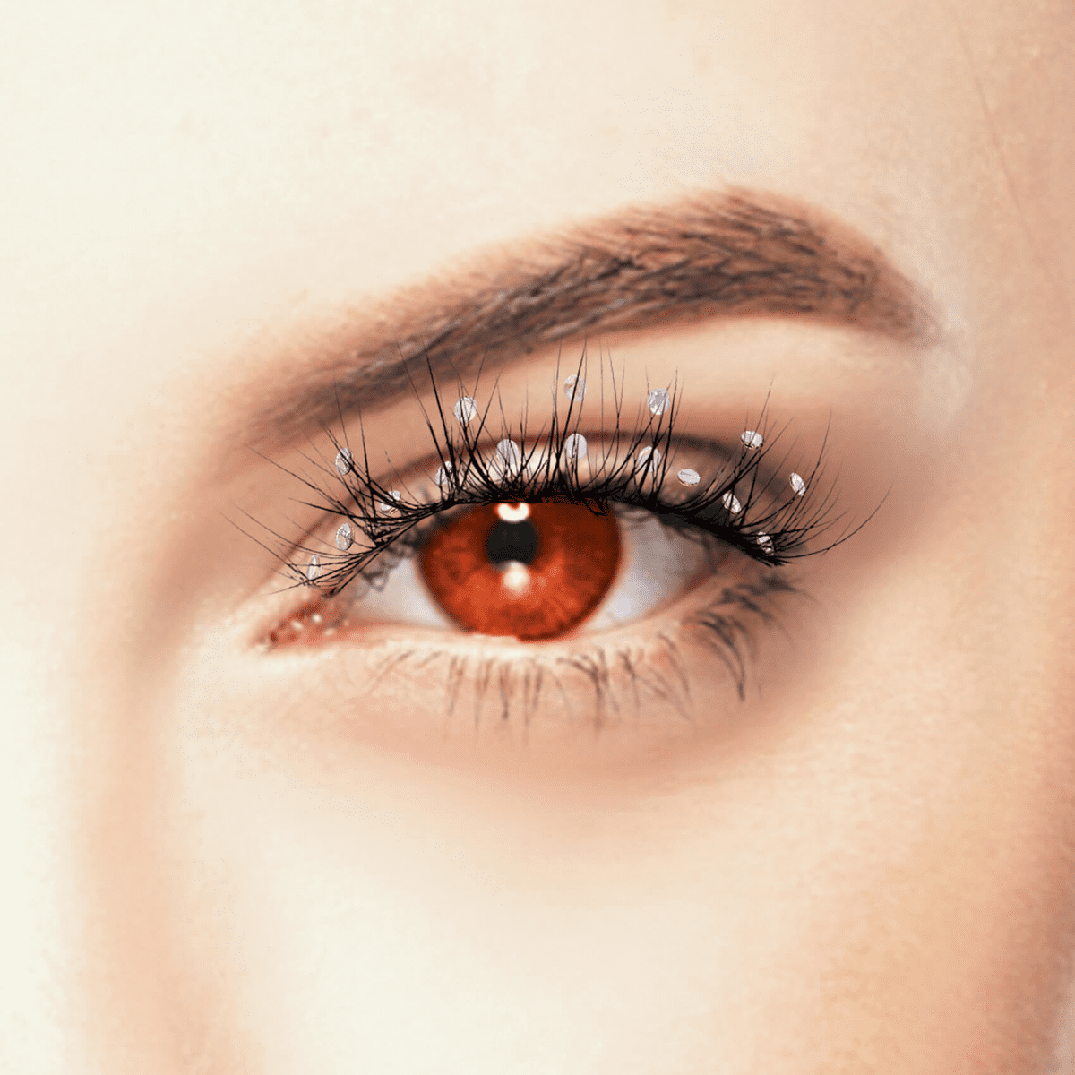 KISS Halloween False Eyelashes - Luna (Sequined)