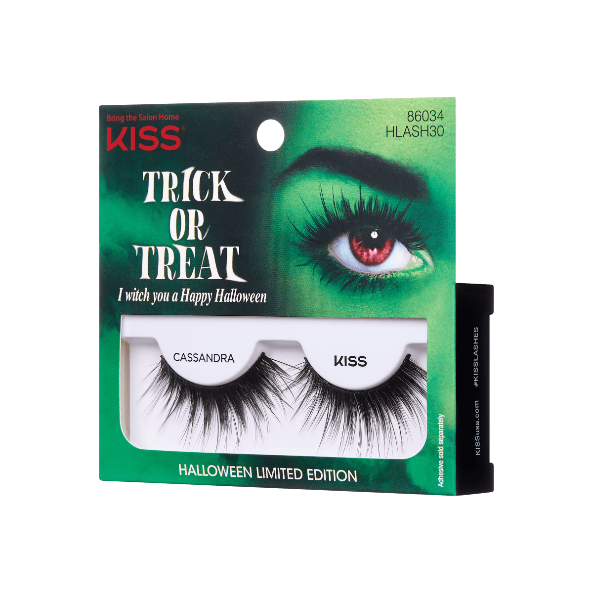 KISS Halloween False Eyelashes - Cassandra (Pointy Tips)