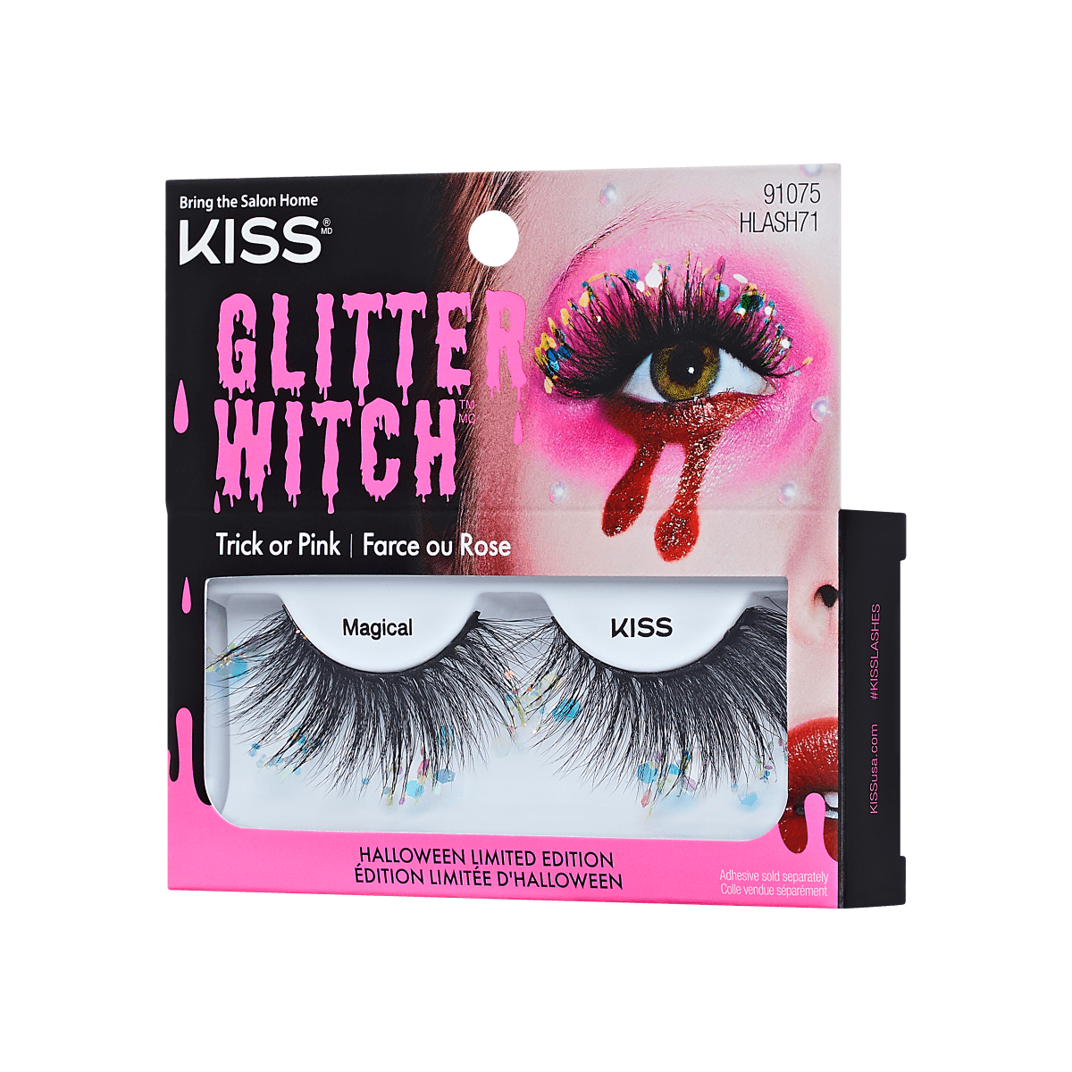 ENCHANTED FAIRY THEATER COSTUME FACE MAKEUP KIT– GLITTER LASHES - PEARLS -  LIPS