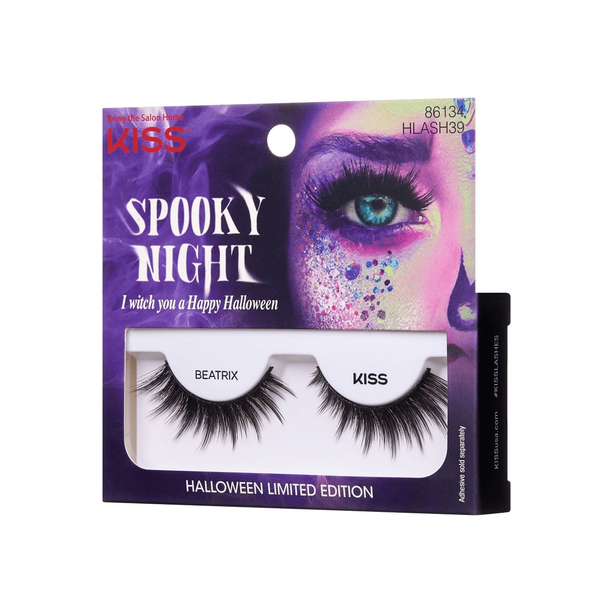 KISS Halloween False Eyelashes - Beatrix (Full On Cat-Eye)