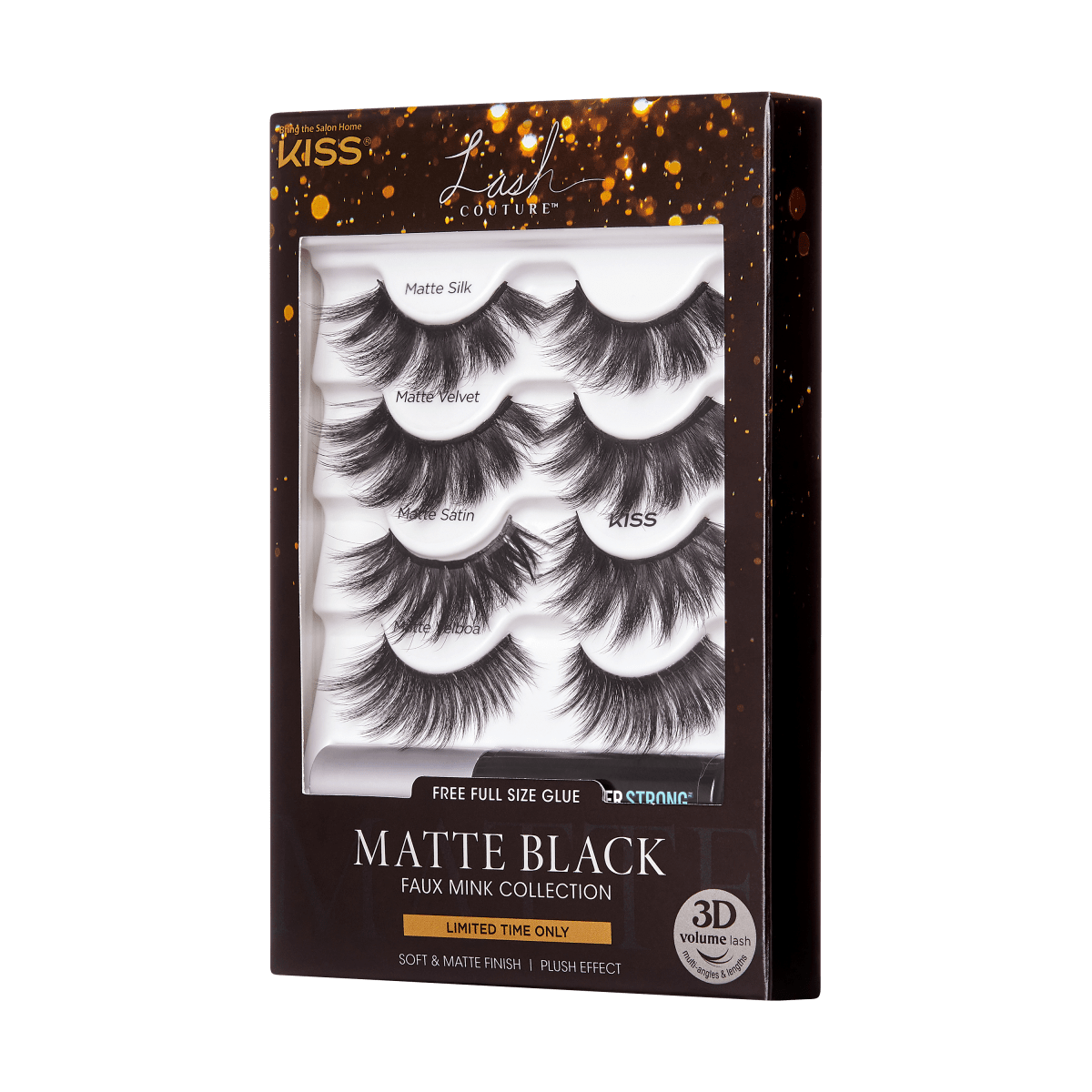 KISS Lash Couture Holiday 3D Matte Multipack - Black