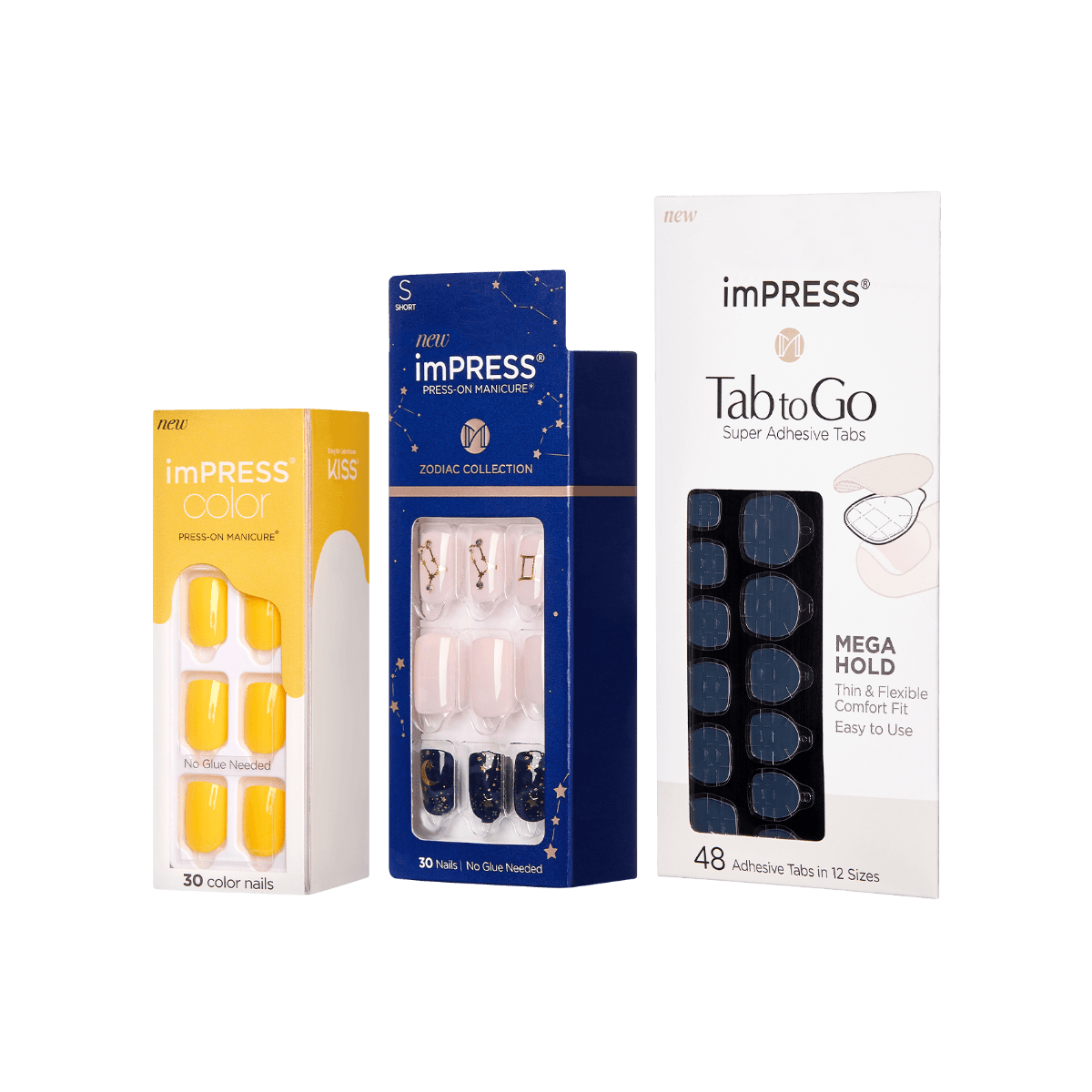 imPRESS Press-On Manicures Zodiac & Tab to Go Set – Gemini