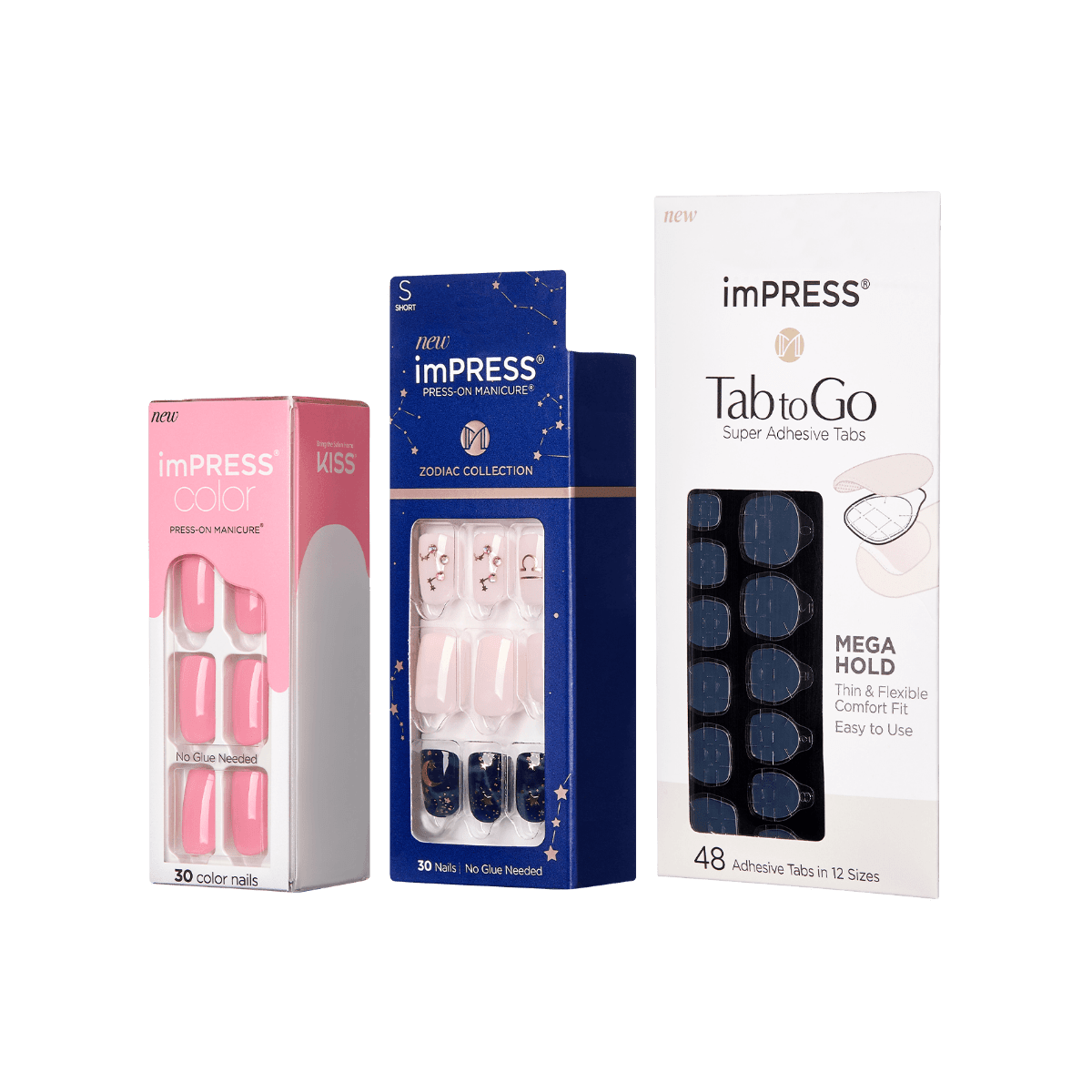 imPRESS Press-On Manicures Zodiac & Tab to Go Set – Libra
