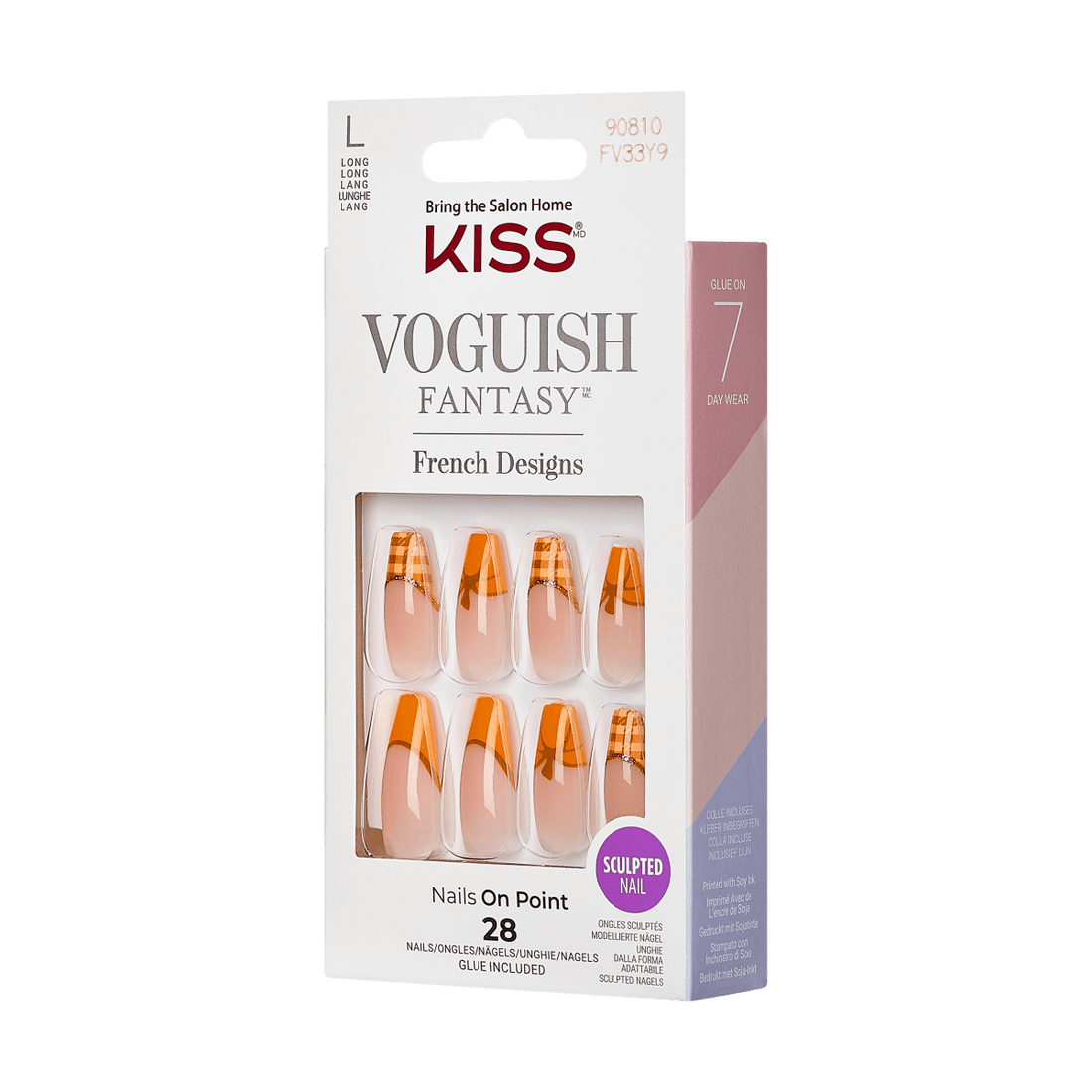 KISS Voguish Fantasy Nails - Pumpkin Pie