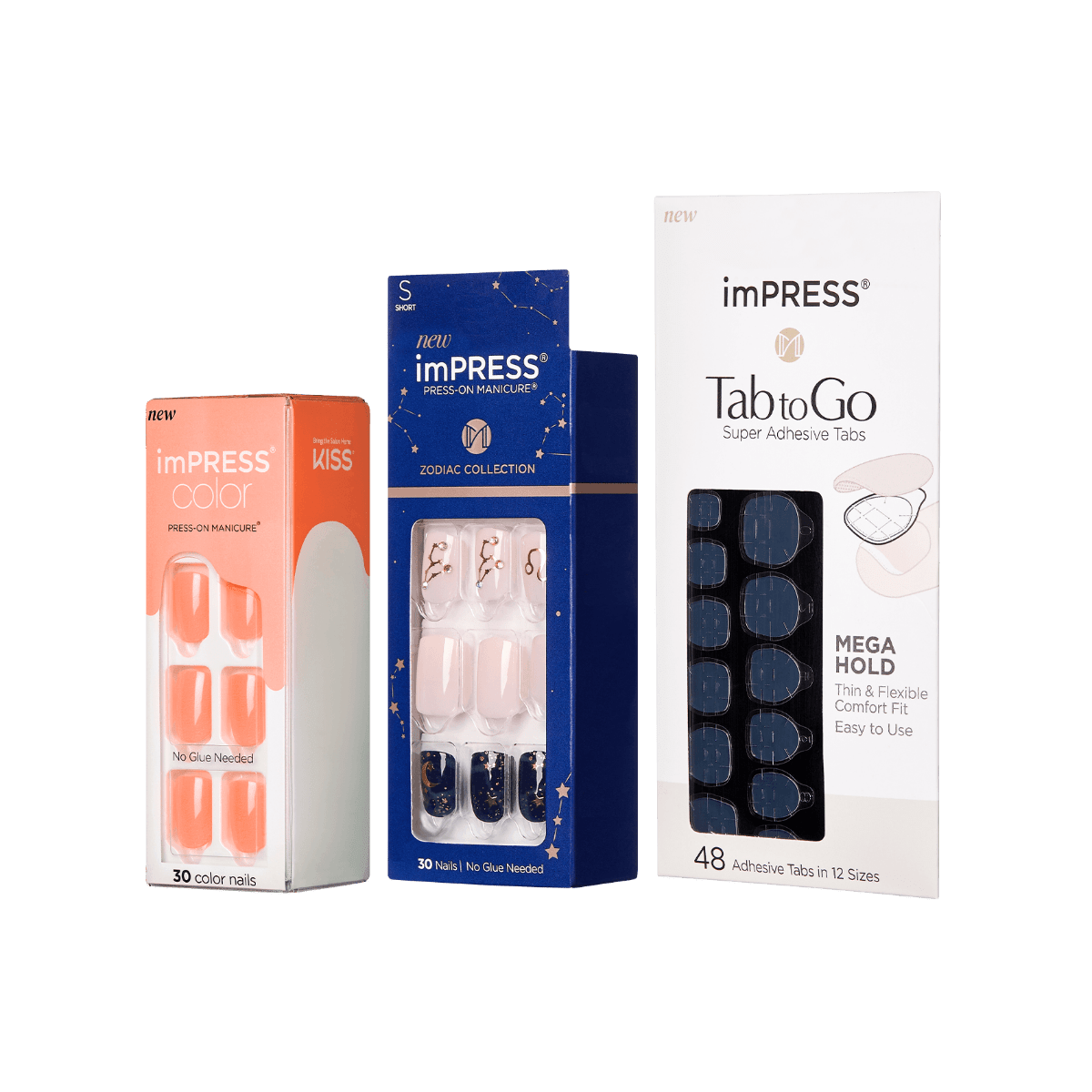 imPRESS Press-On Manicures Zodiac & Tab to Go Set – Leo