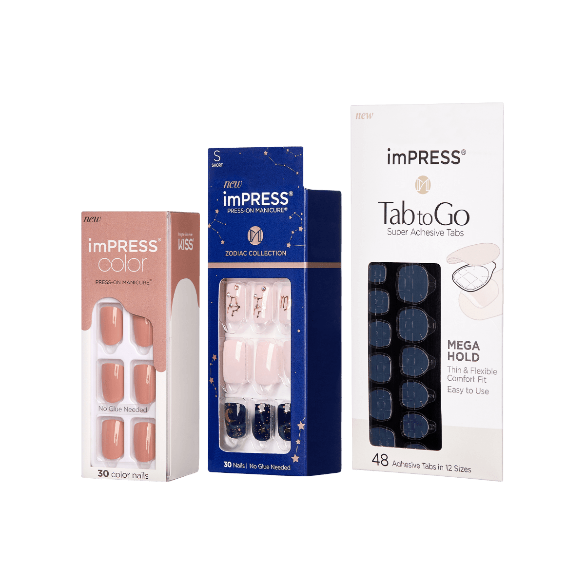 imPRESS Press-On Manicures Zodiac & Tab to Go Set – Virgo