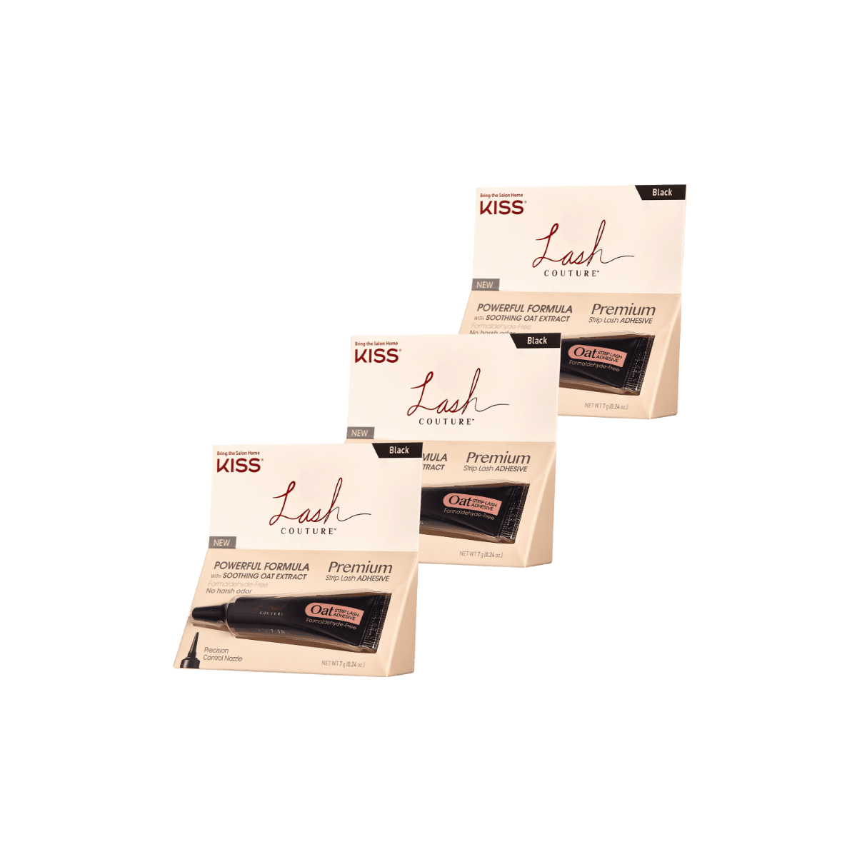 KISS Lash Couture Oat Strip Lash Adhesive Multipack - Black