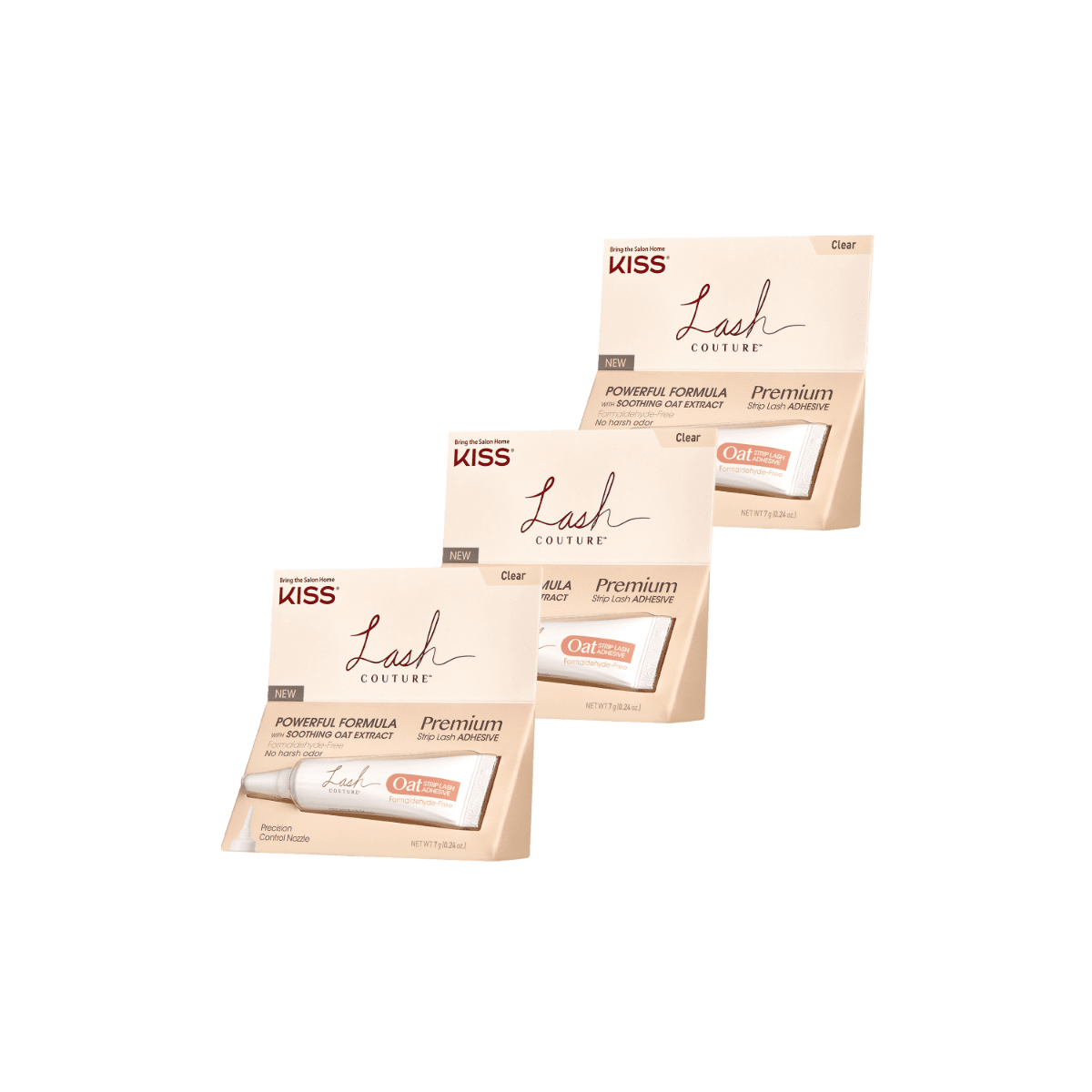 KISS Lash Couture Oat Strip Lash Adhesive Multipack - Clear