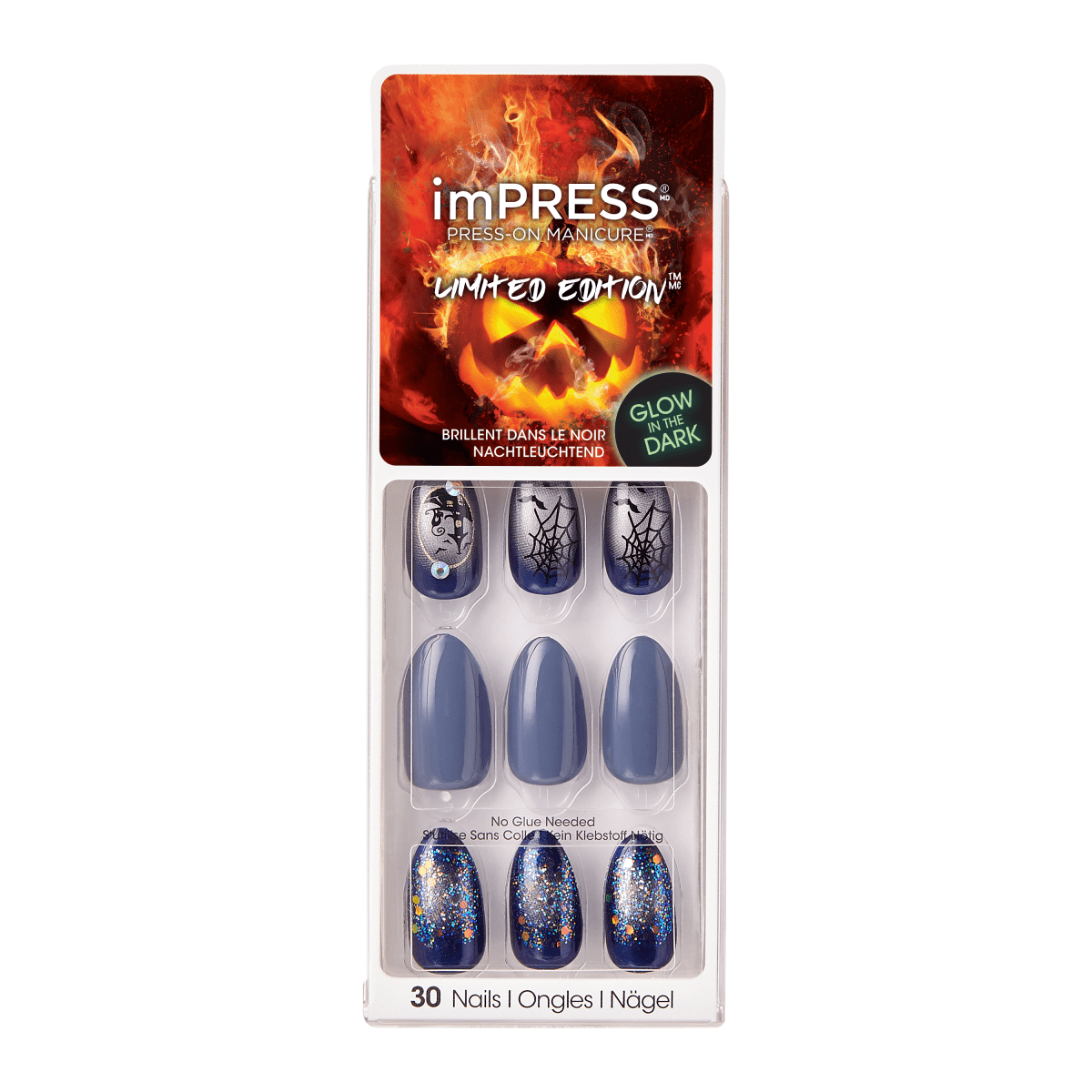 imPRESS Press-On Manicure Halloween Designs - Fear Is Near