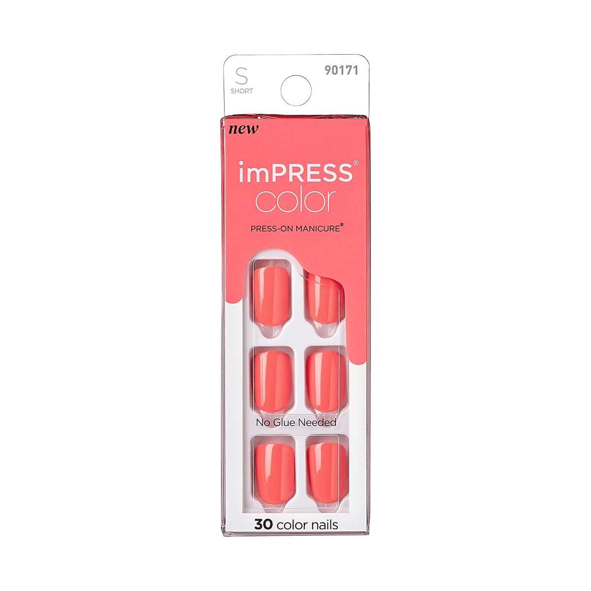 imPRESS Color Press-on Manicure - Salmon