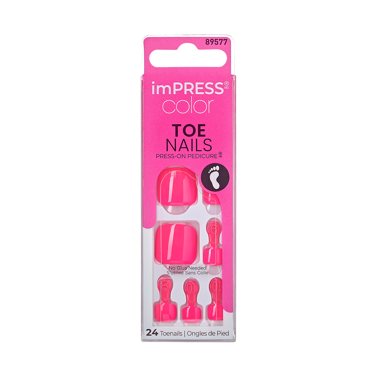 imPRESS Color Press-On Pedicure - Spun Sugar