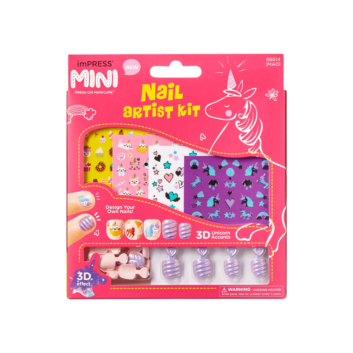 KISS imPRESS Mini Nail Art Kit 3-D Effect Press-On Nails for Kids - Easter  Theme - 31ct – KISS USA