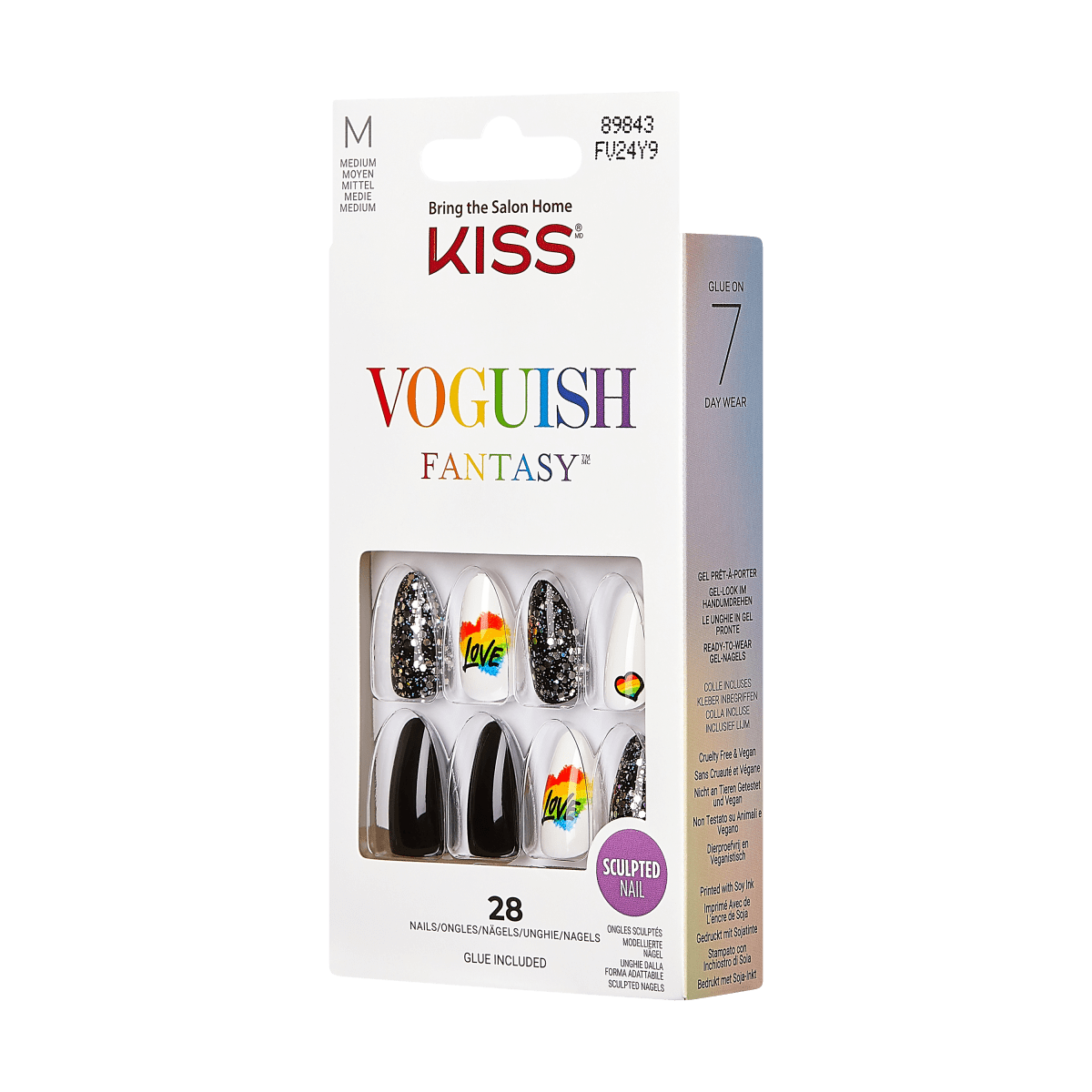 KISS Voguish Fantasy Pride Nails - Peekaboo