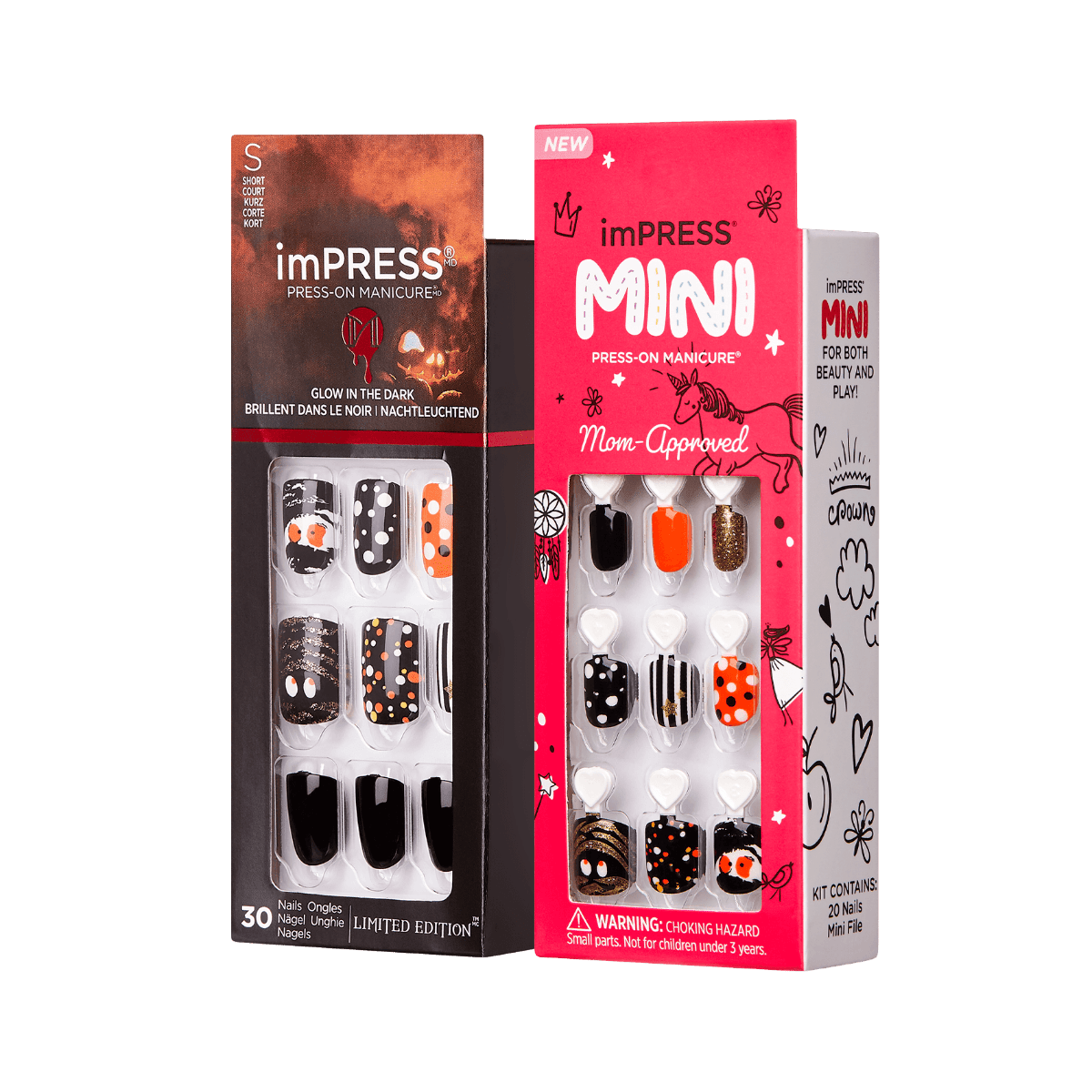 imPRESS Halloween Press-On Manicure & MINI 2-Pc Set - Mummy & Me