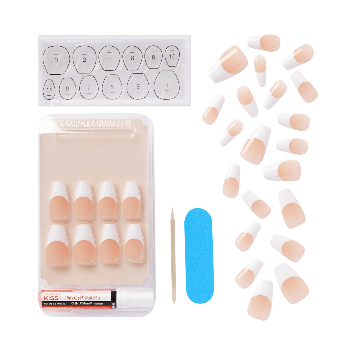 KISS Salon Acrylic, Press-On Nails, Je T&