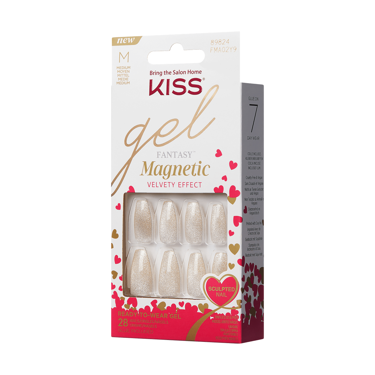 KISS Gel Fantasy Magnetic Nails - Gold Star