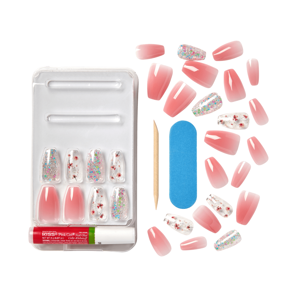 KISS Gel Fantasy Jelly Nails - Smiley