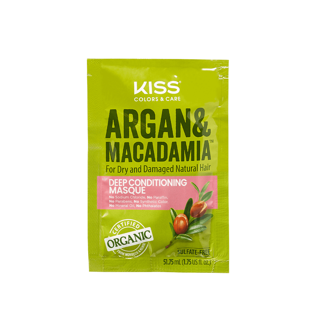 KISS Colors &amp; Care Argan &amp; Macadamia Deep Conditioning Masque 1.75 fl. oz