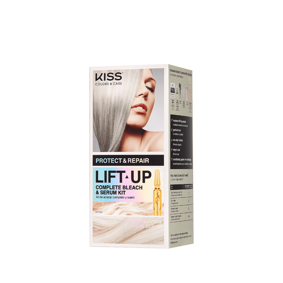 KISS Colors &amp; Care LIFT UP COMPLETE BLEACH &amp; SERUM KIT