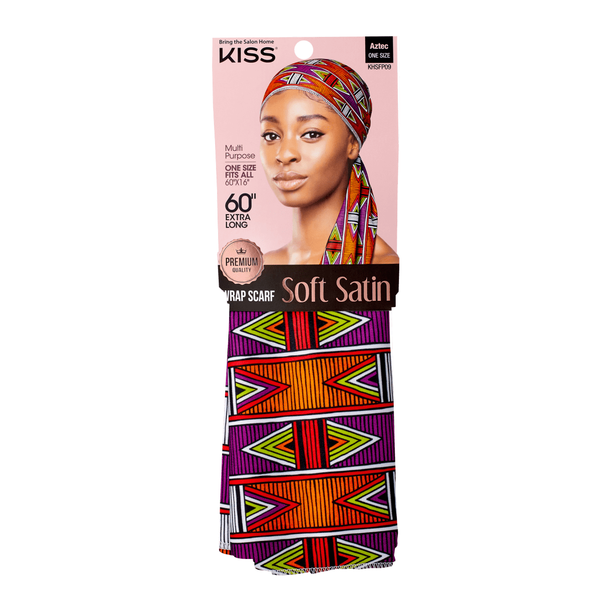 KISS Colors &amp; Care Soft Satin Wrap Scarf  - Aztec