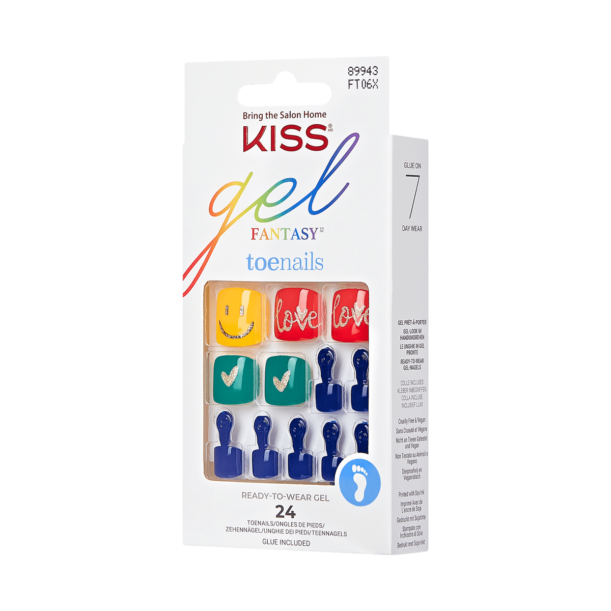 KISS Gel Fantasy Pride Toenails - Ego