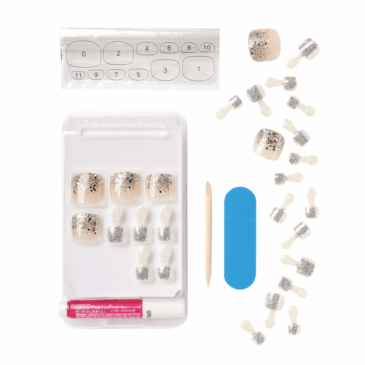KISS Gel Fantasy Toenails - New Step