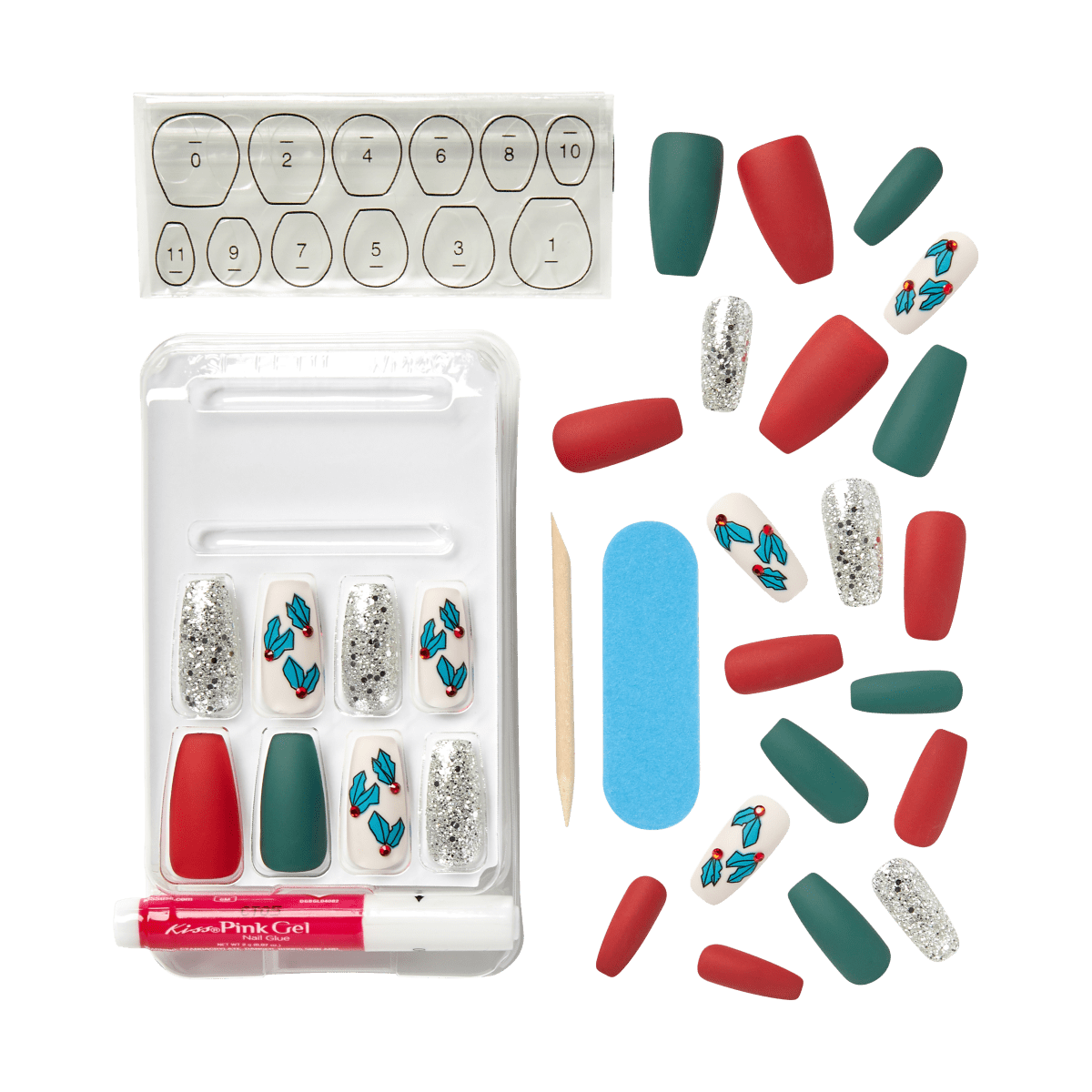 KISS Special Design Limited Edition Holiday Nails - Snow Balls
