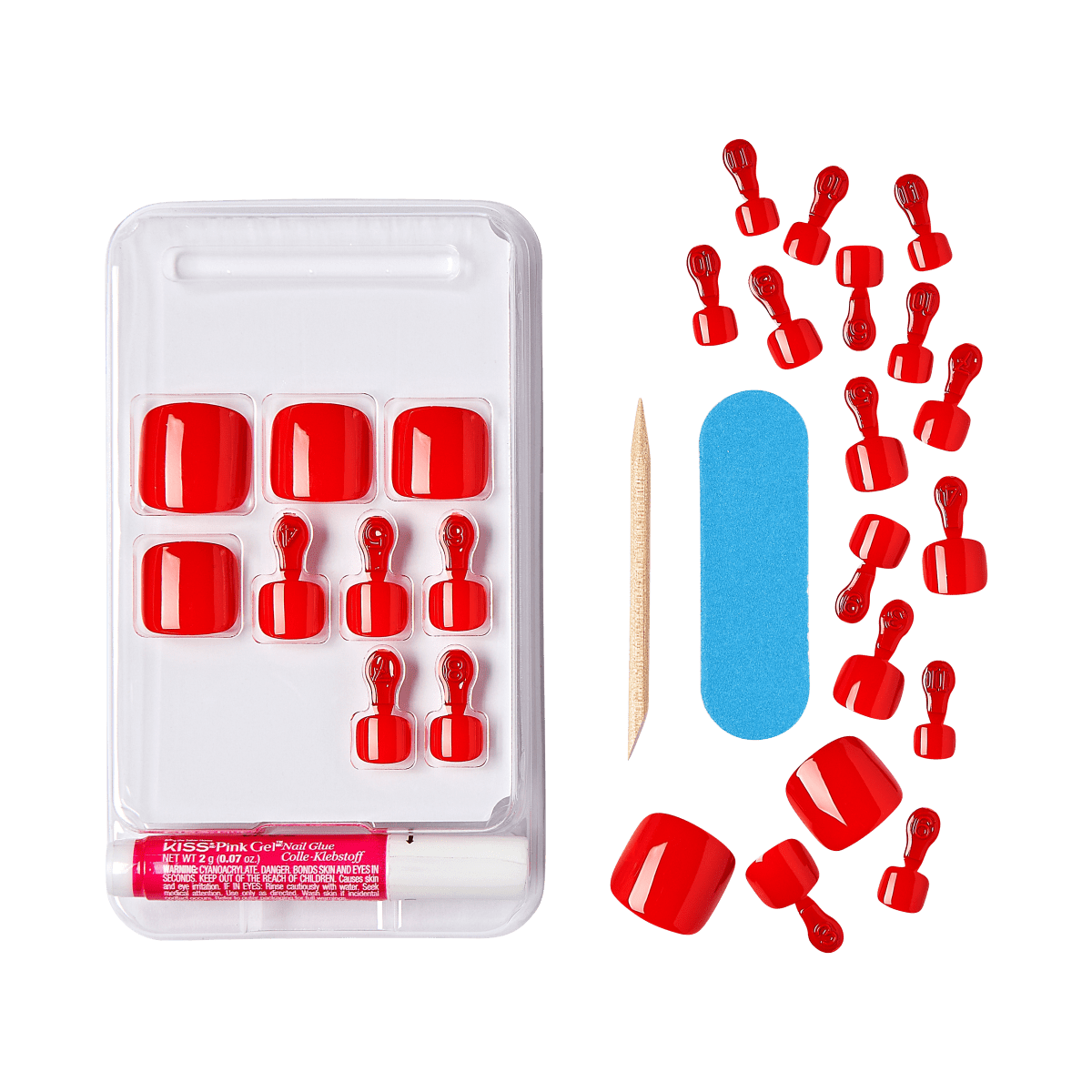 KISS Salon Color Toenails - Vacation