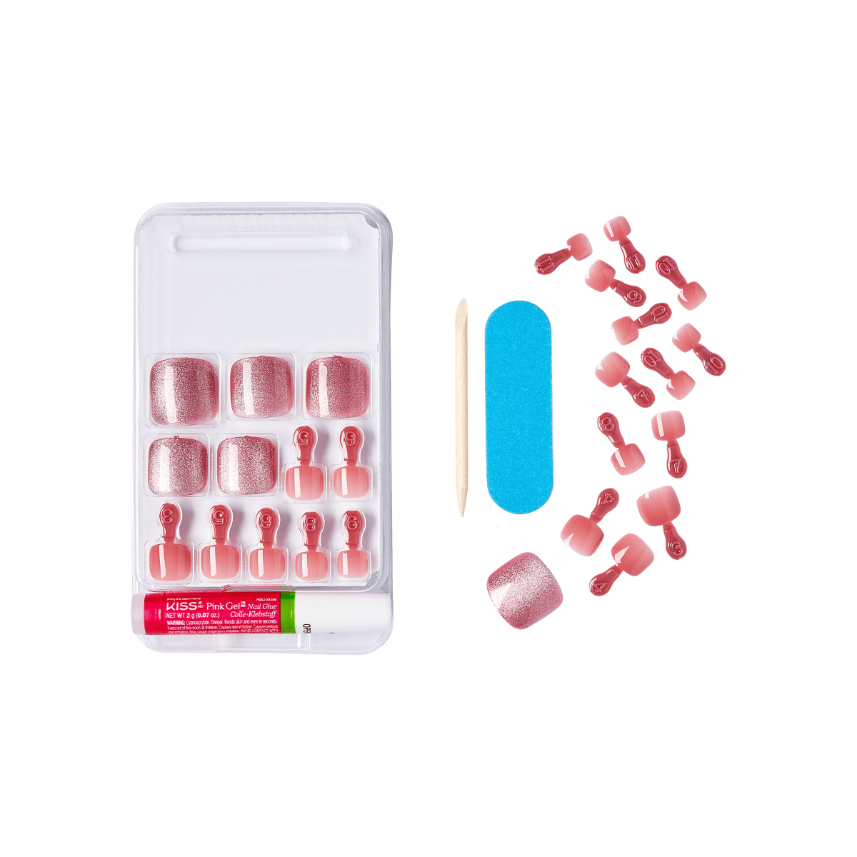 KISS Gel Fantasy Toenails- Miss Fancy