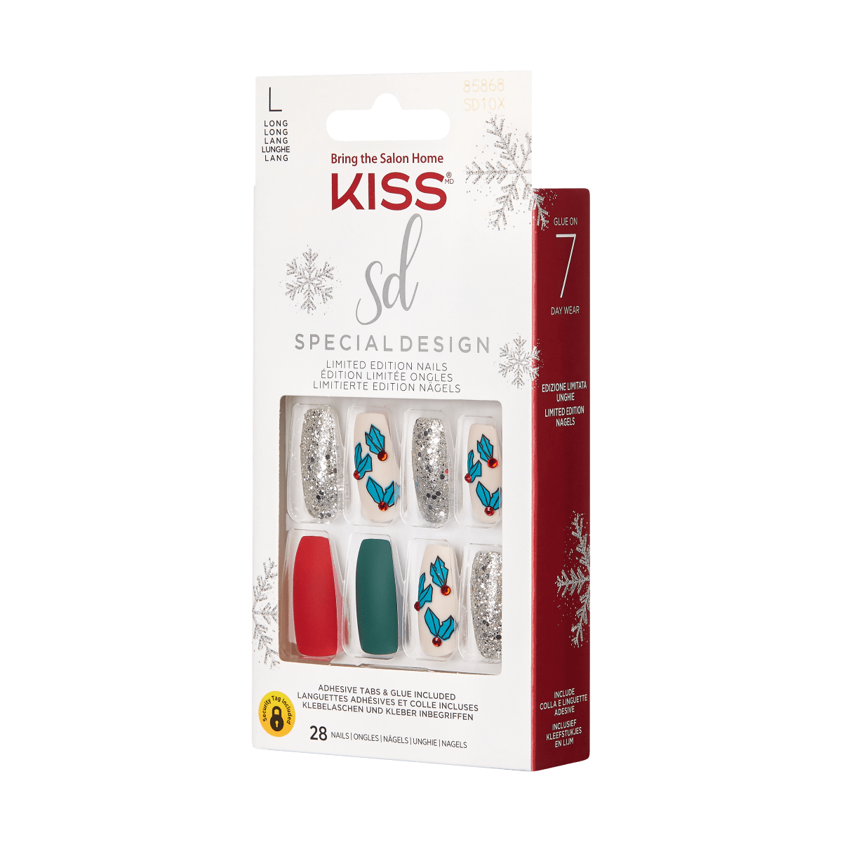 KISS Special Design Limited Edition Holiday Nails - Snow Balls