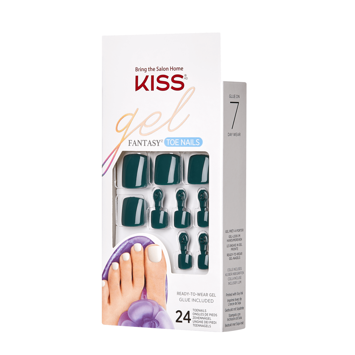 KISS Gel Fantasy Toenails- Forest