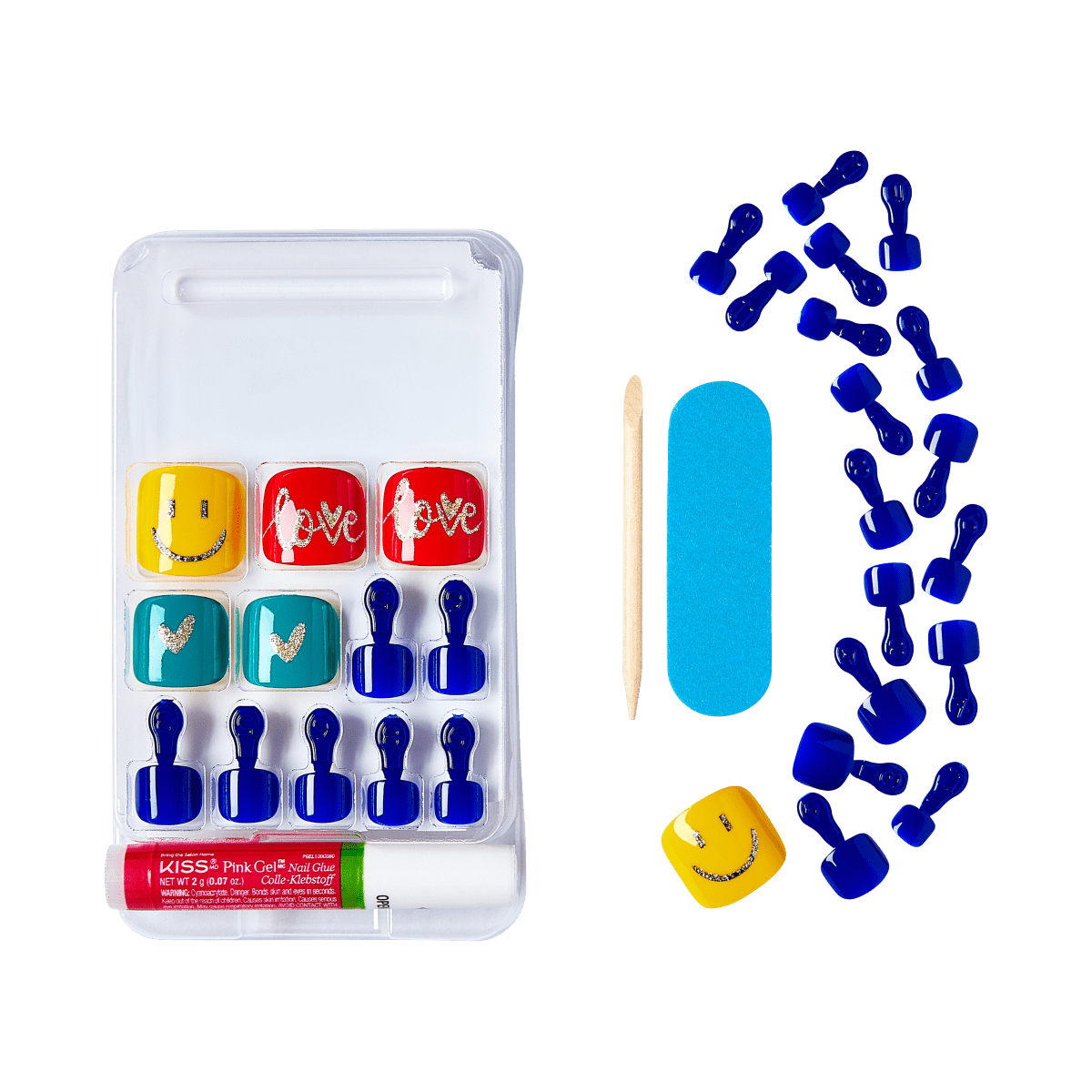 KISS Gel Fantasy Pride Toenails - Ego