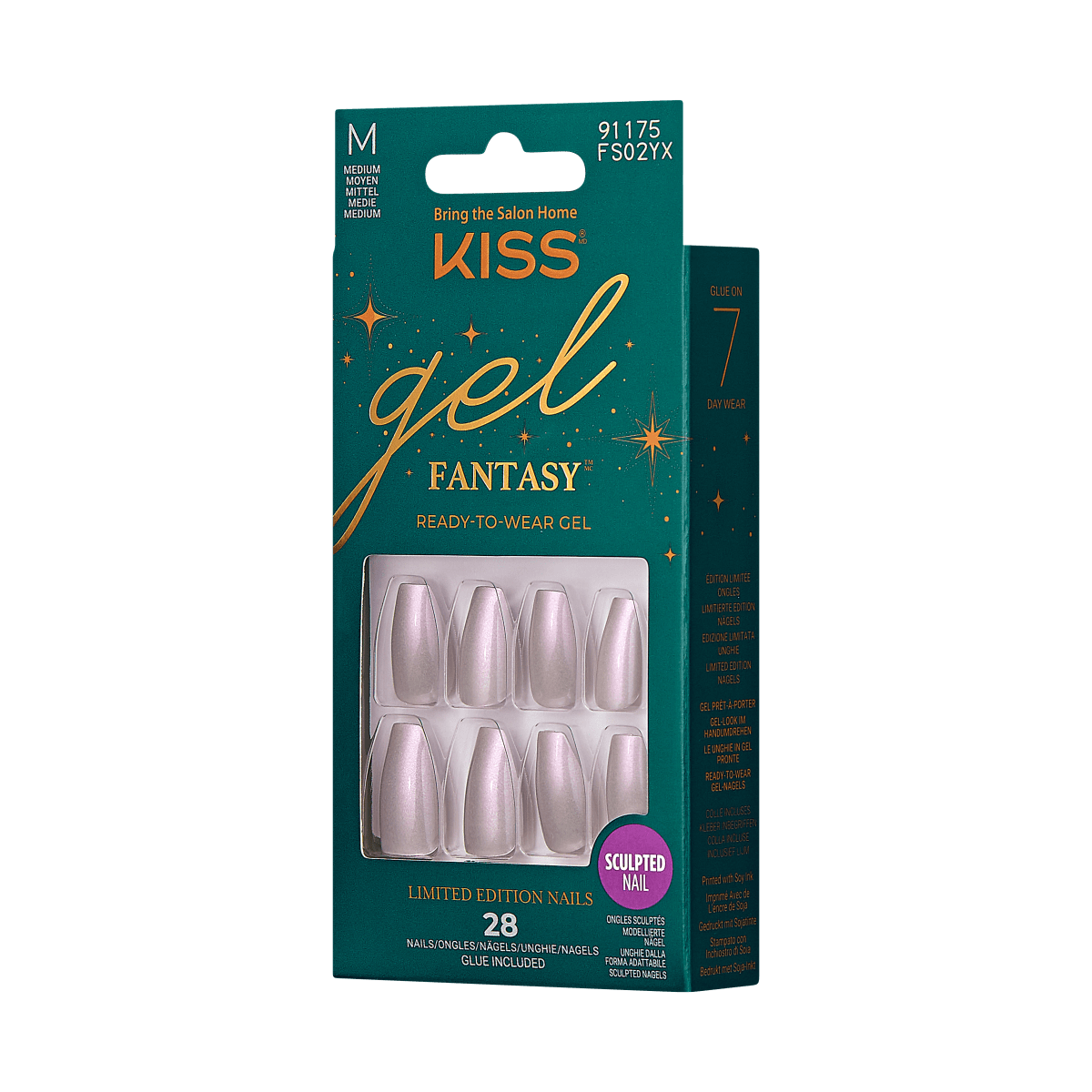 KISS Gel Fantasy Sculpted Holiday Nails - To Sparkle