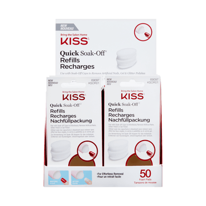 KISS Quick Soak-Off Refills 50-CT