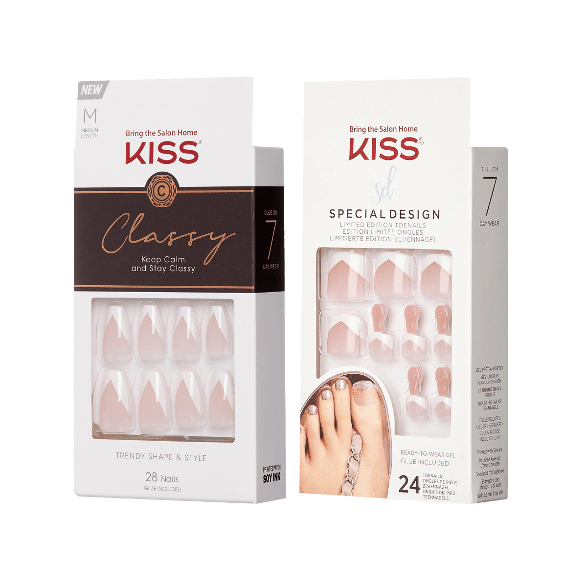 KISS Classy Manicure & Special Design Pedicure Set - French Mate