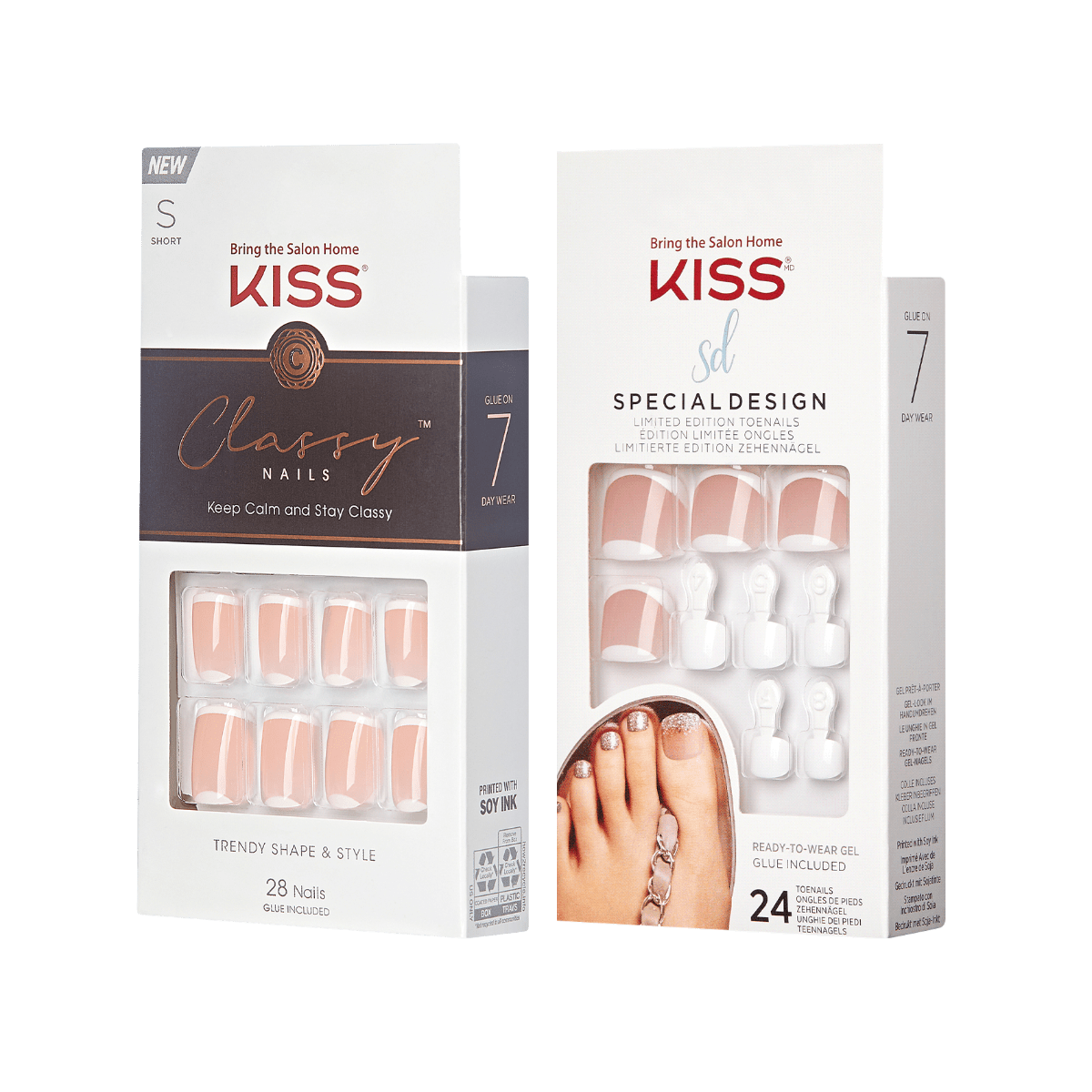 KISS Classy Manicure & Special Design Pedicure Set - Bare Mate