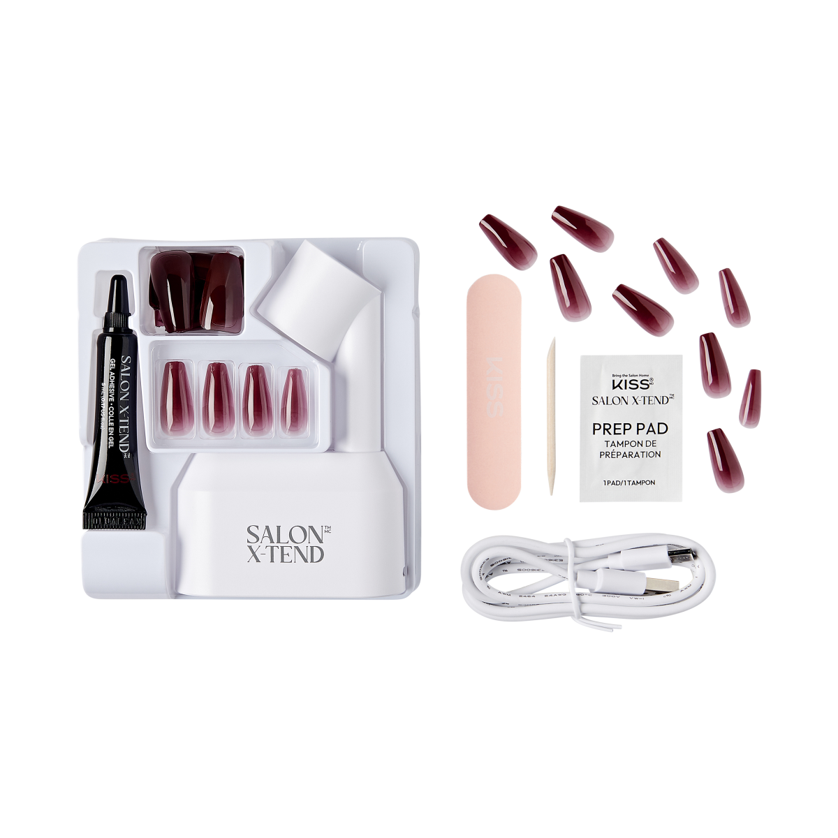 KISS Salon X-tend LED Soft Gel Starter Kit System - Fiat