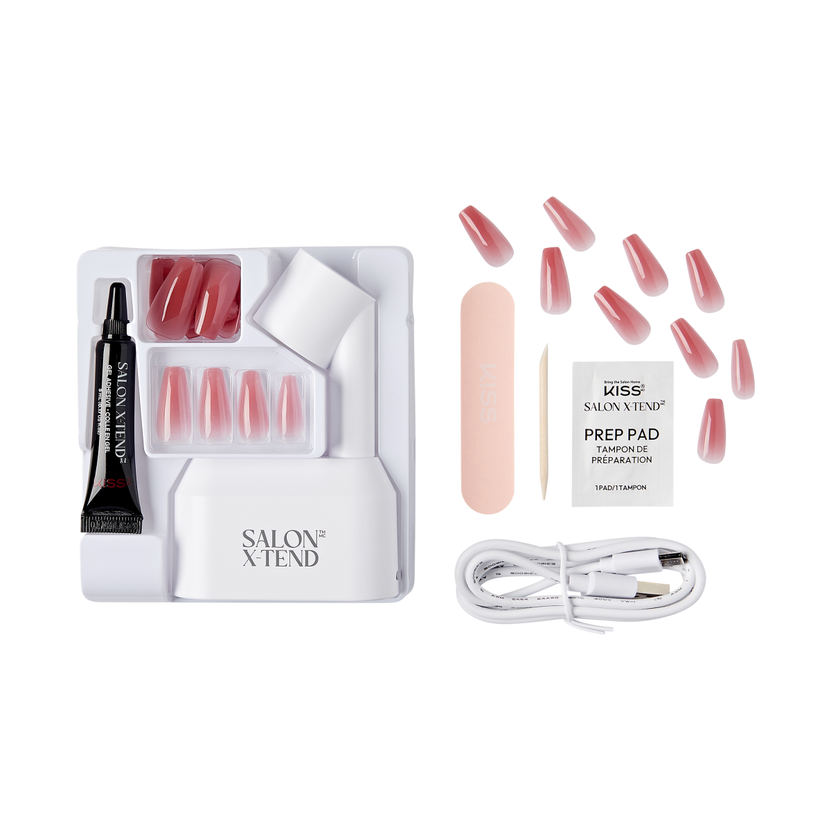 KISS Salon X-tend LED Soft Gel Starter Kit System - Tone