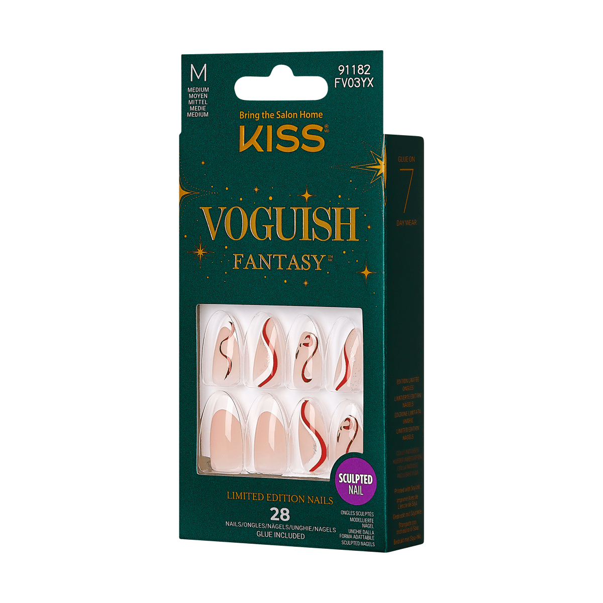 KISS Voguish Fantasy Holiday Nails - Pine Trees
