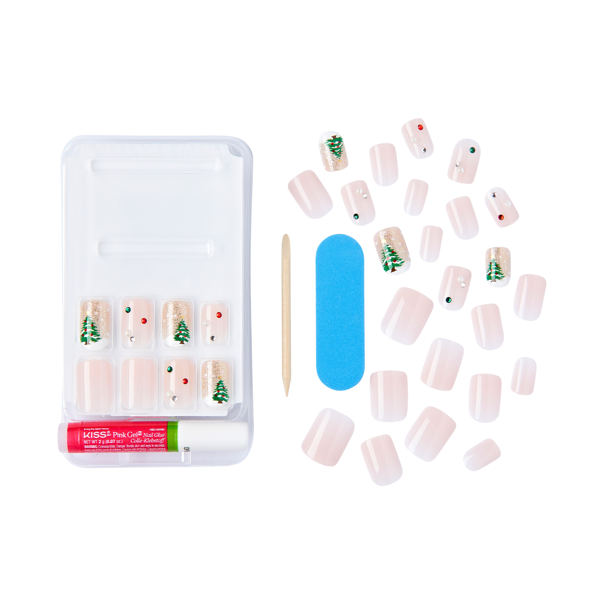 KISS Voguish Fantasy Holiday Nails- Marshmallow