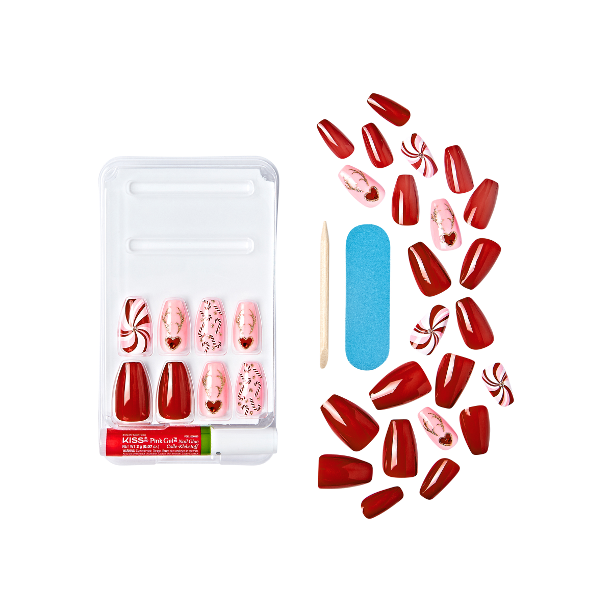 KISS Voguish Fantasy Holiday Nails - Polish up