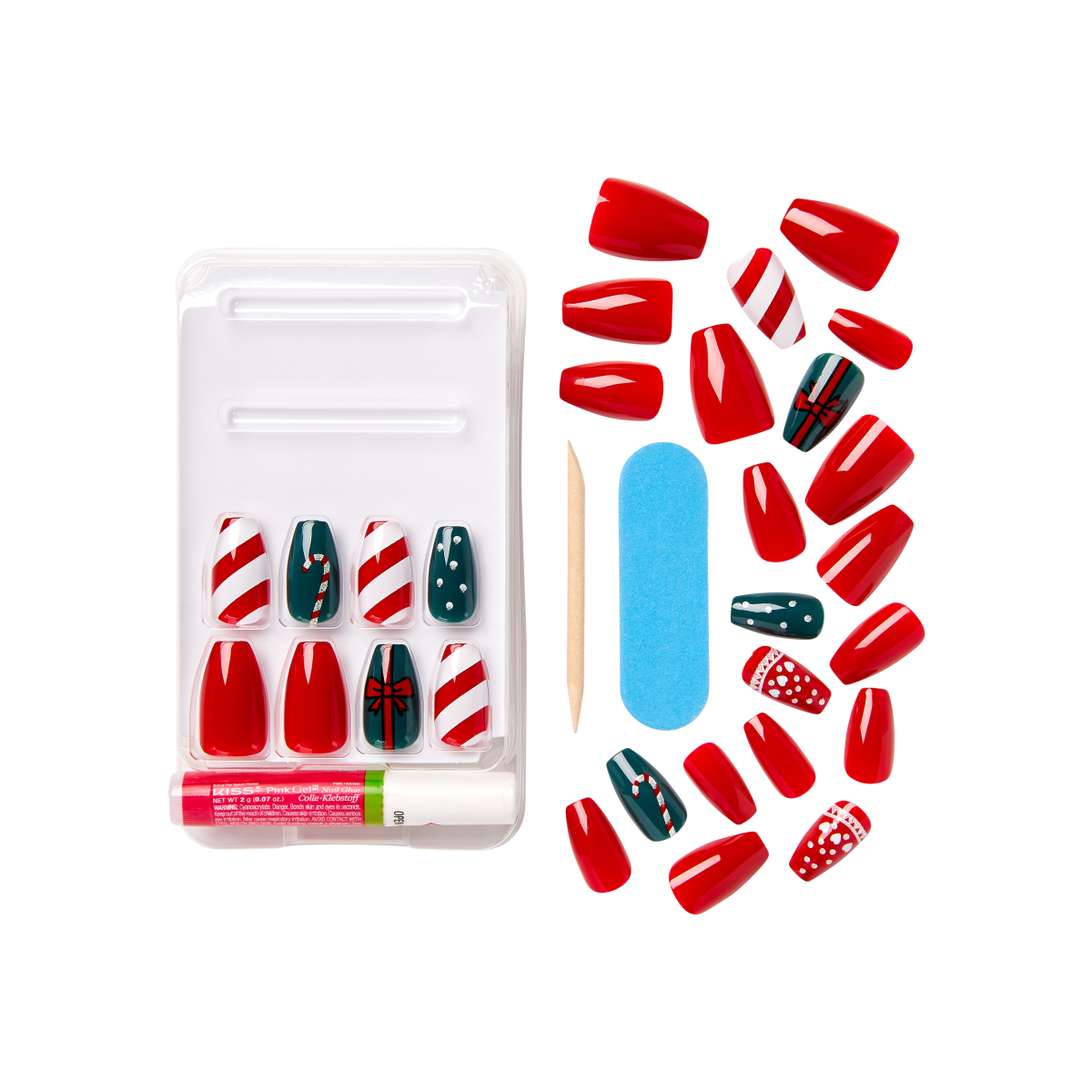 KISS Voguish Fantasy Holiday Nails - Frozen
