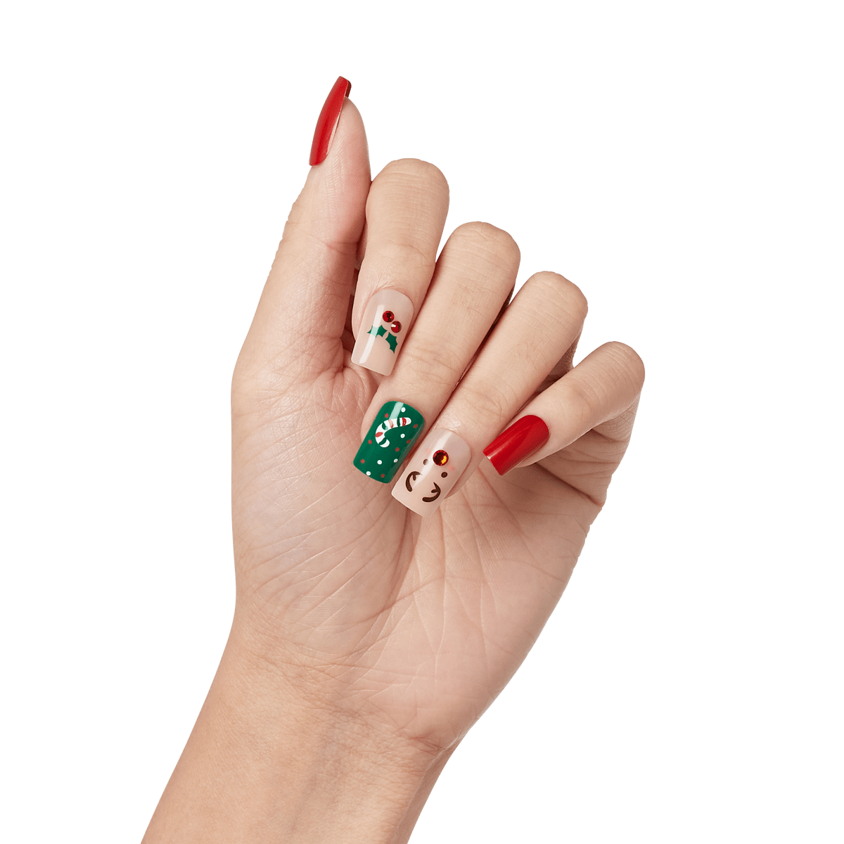KISS Voguish Fantasy Holiday Nails - Stockings