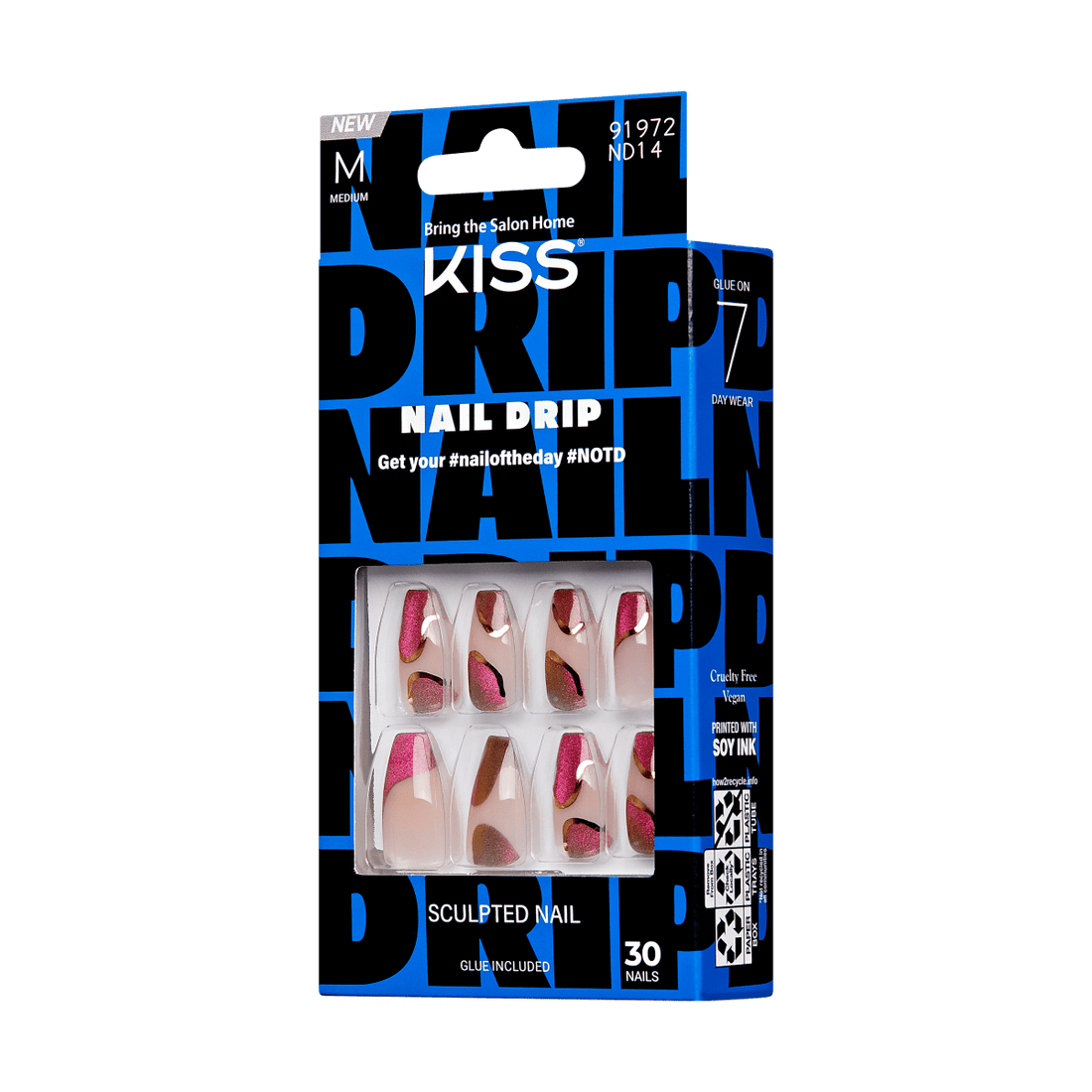 KISS Nail Drip Press-On Nails - We Drippin