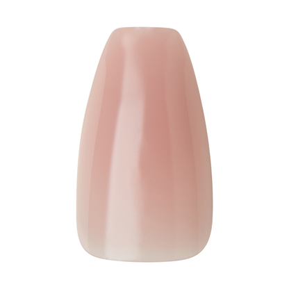KISS Bare But Better, Press-On Nails, Bisque, Nude, Med Coffin, 28ct