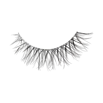 A close up of a single full strip false lash from The New Natural collection from KISS in White Shirt